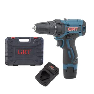 دریل پیچگوشتی شارژی12ولت دوباطری GRT مدل2011
